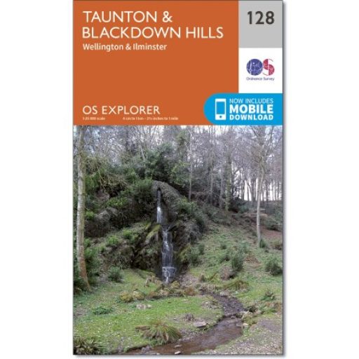 Ordnance Survey map 128 Taunton & Blackdown Hills