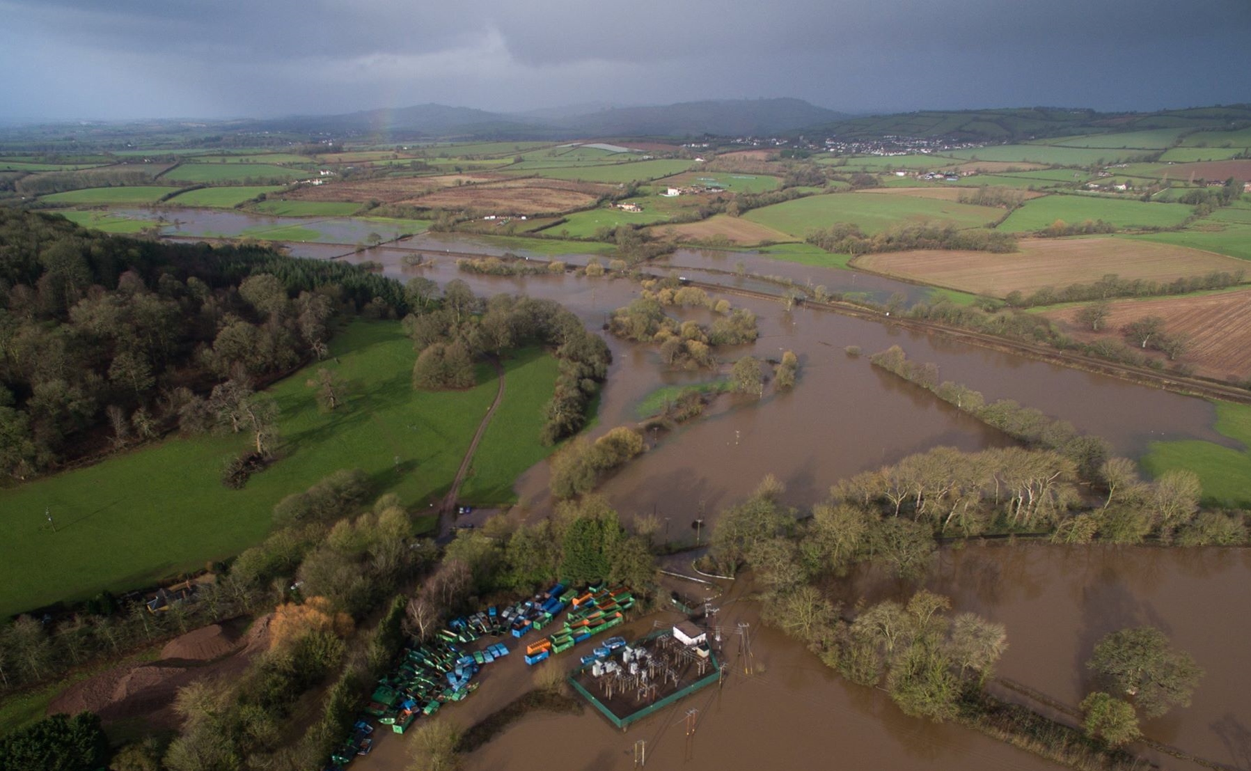 River Culm in flood