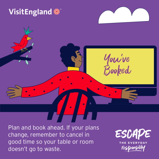 Visit England You've booked poster