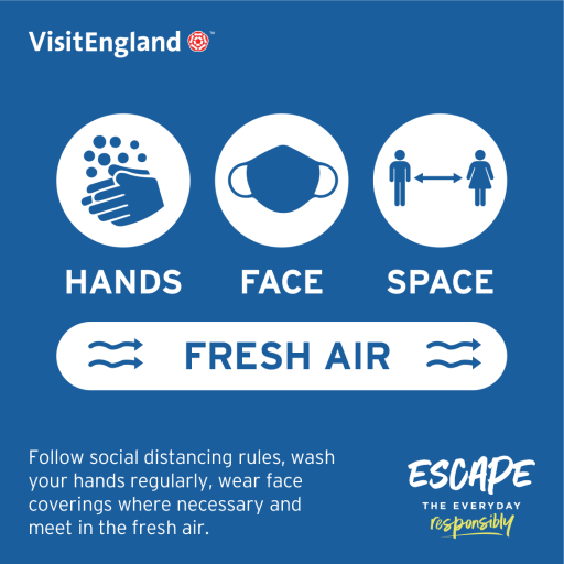 social distancing fresh air poster