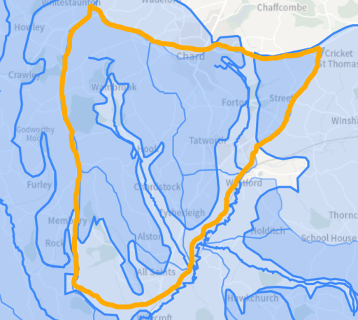 Rivers Run Through us project area map