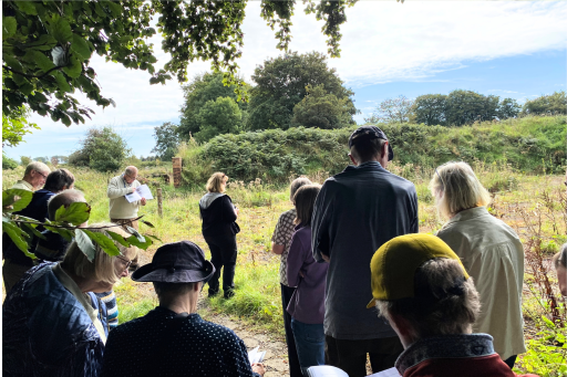People on a walking tour