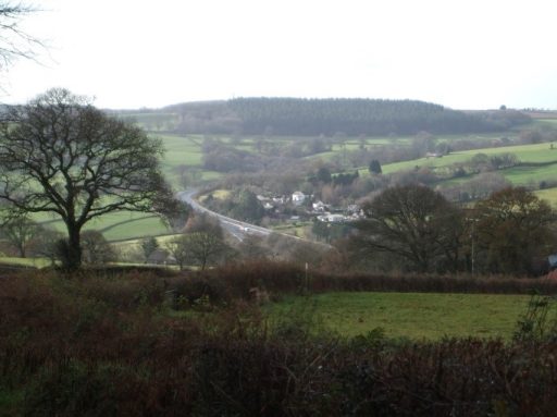 A303 road running through the Blackdown Hills